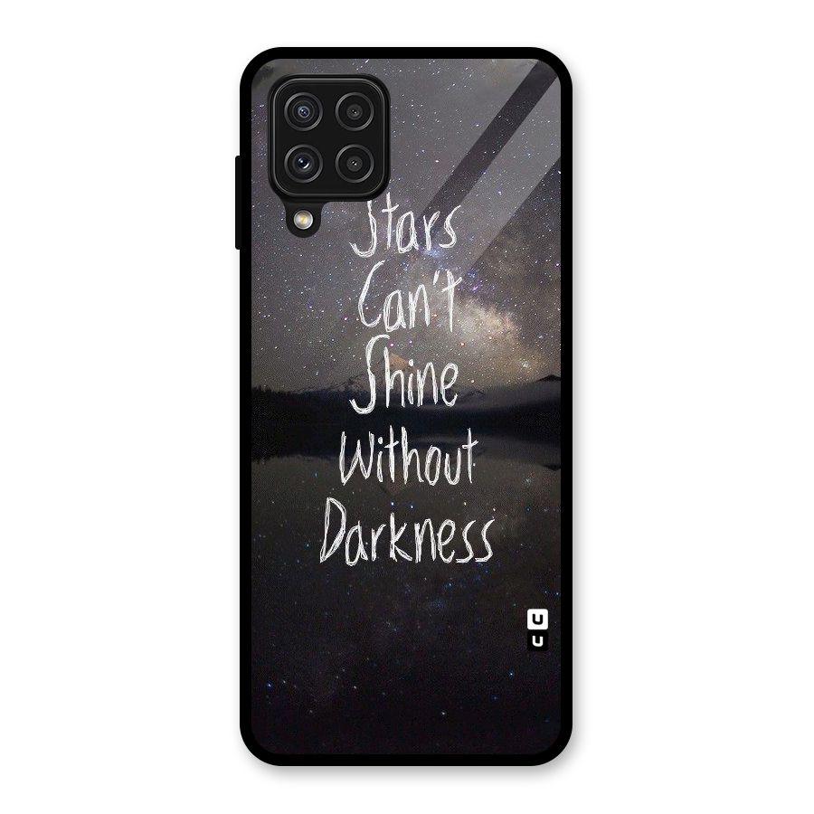 Stars Shine Glass Back Case for Galaxy A22 4G
