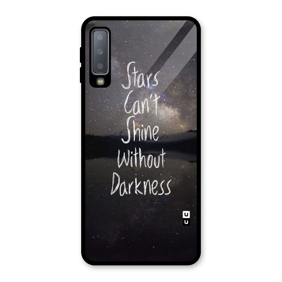 Stars Shine Glass Back Case for Galaxy A7 (2018)