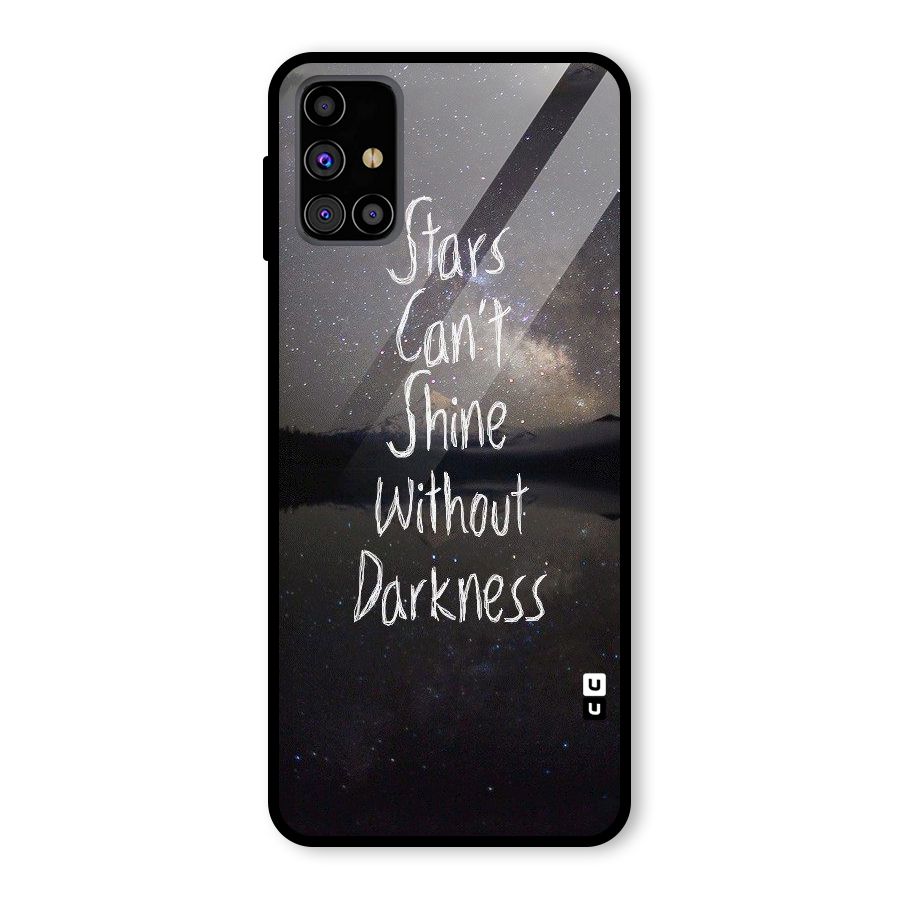 Stars Shine Glass Back Case for Galaxy M31s