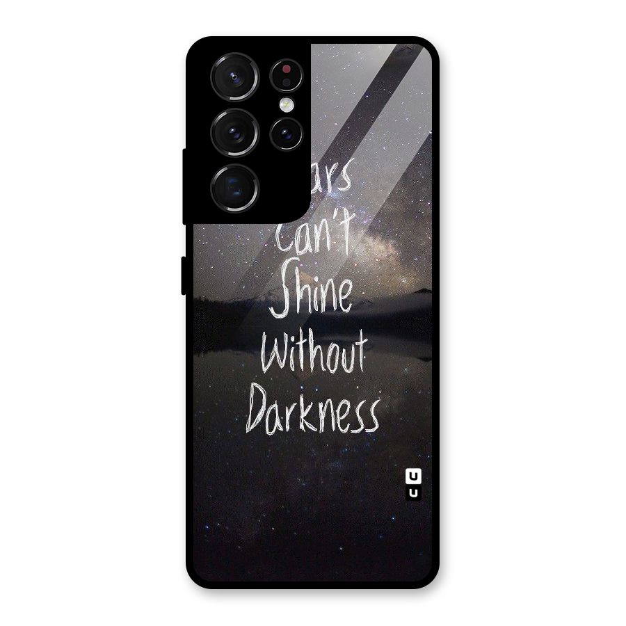Stars Shine Glass Back Case for Galaxy S21 Ultra 5G