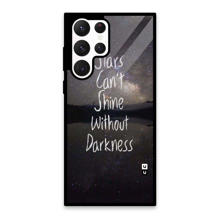 Stars Shine Glass Back Case for Galaxy S22 Ultra 5G