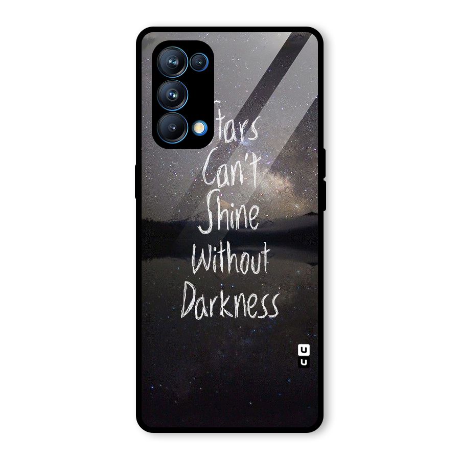 Stars Shine Glass Back Case for Oppo Reno5 Pro 5G