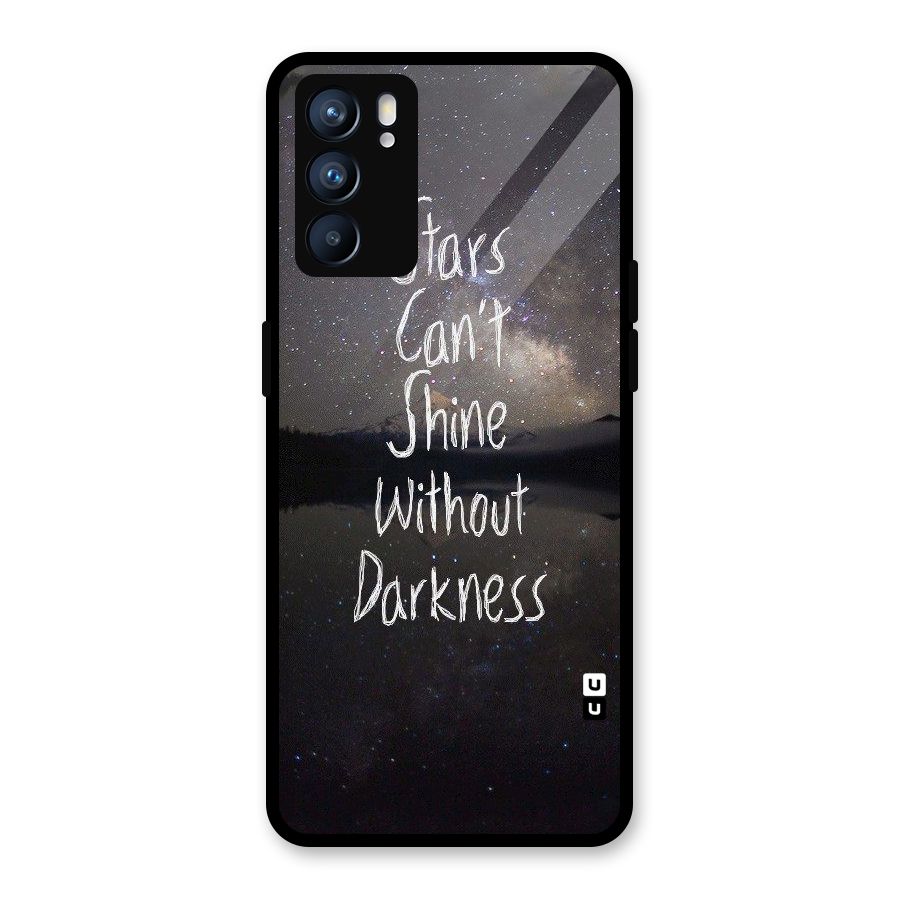 Stars Shine Glass Back Case for Oppo Reno6 5G