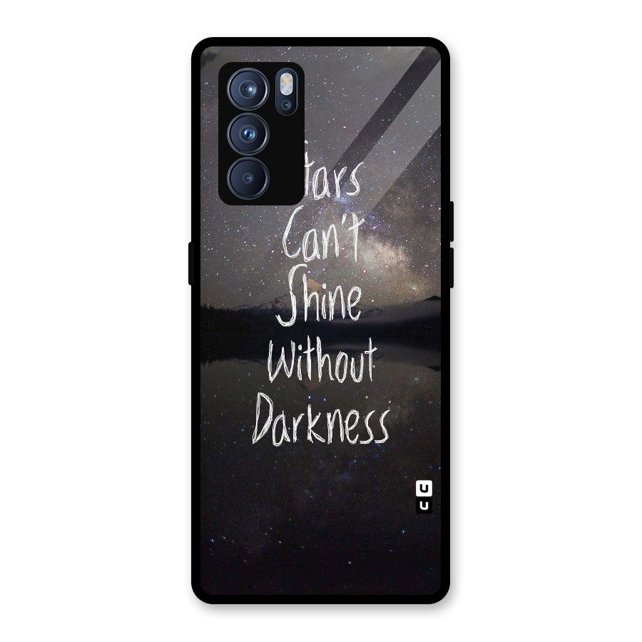 Stars Shine Glass Back Case for Oppo Reno6 Pro 5G