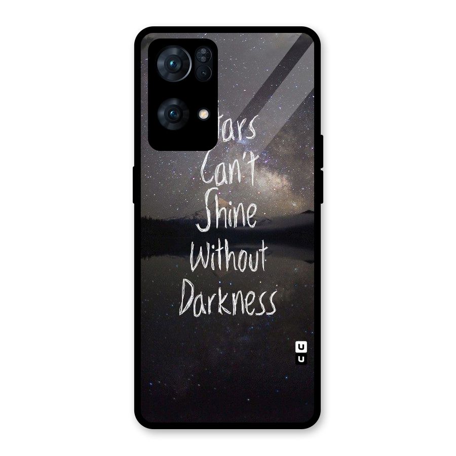 Stars Shine Glass Back Case for Oppo Reno7 Pro 5G