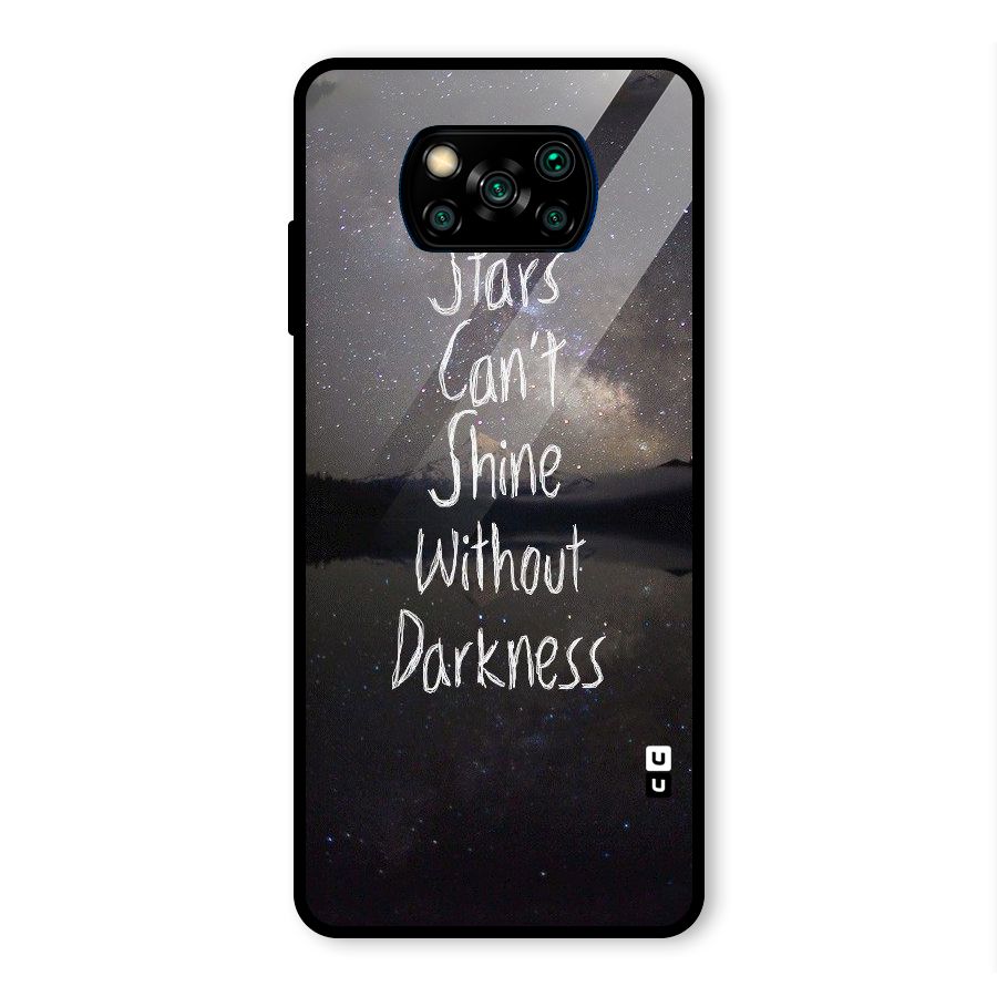 Stars Shine Glass Back Case for Poco X3 Pro