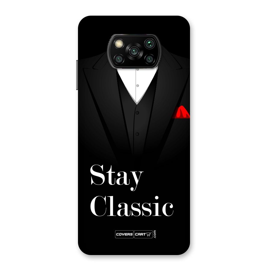 Stay Classic Back Case for Poco X3