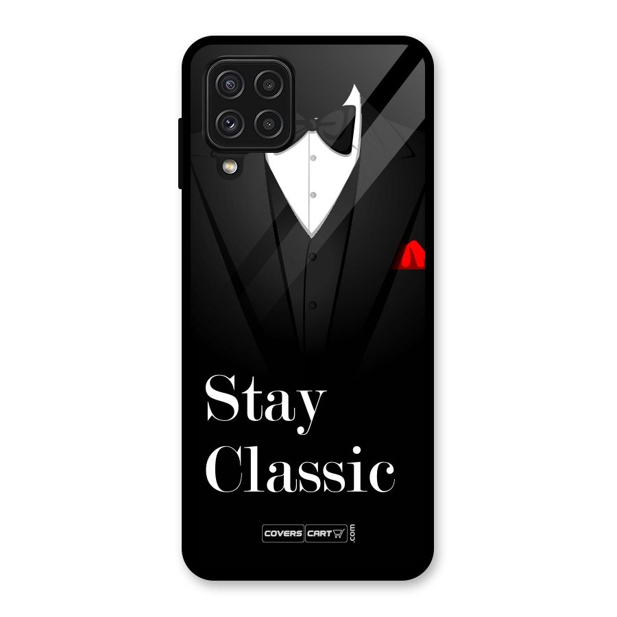 Stay Classic Glass Back Case for Galaxy A22 4G