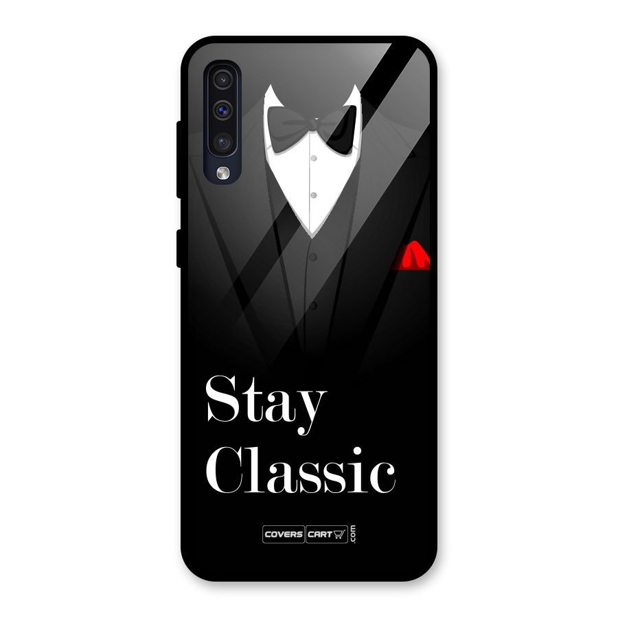 Stay Classic Glass Back Case for Galaxy A50