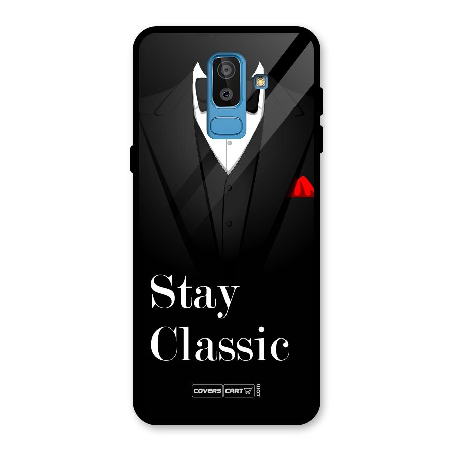 Stay Classic Glass Back Case for Galaxy J8
