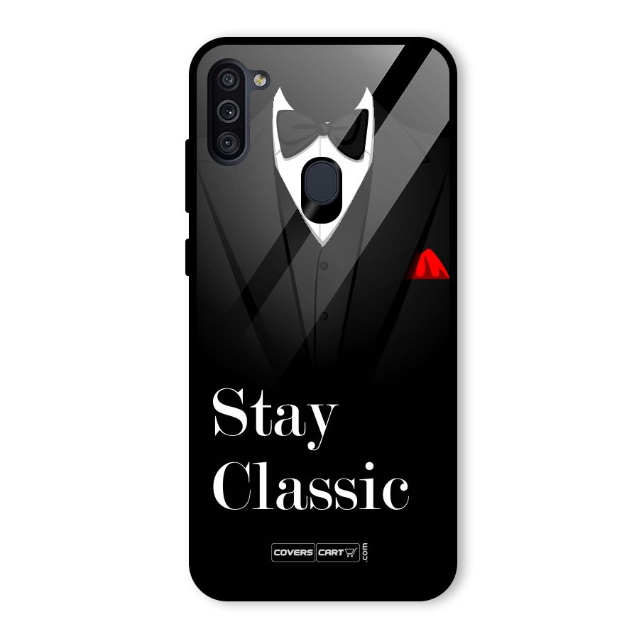 Stay Classic Glass Back Case for Galaxy M11