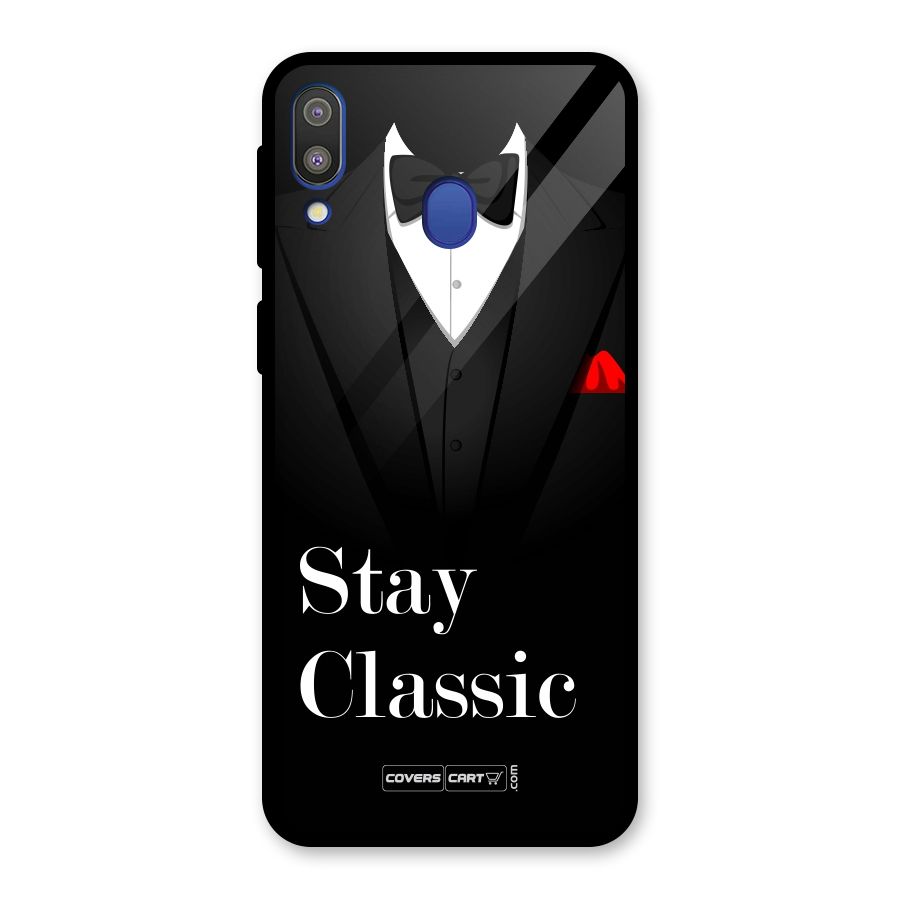 Stay Classic Glass Back Case for Galaxy M20