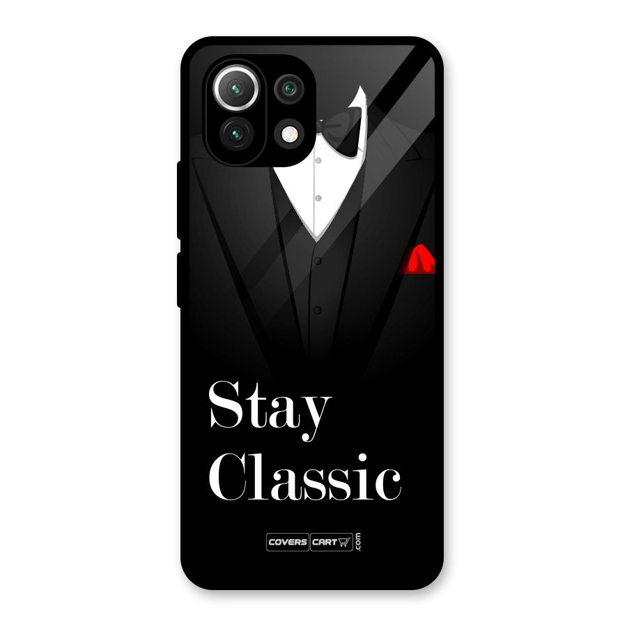 Stay Classic Glass Back Case for Mi 11 Lite