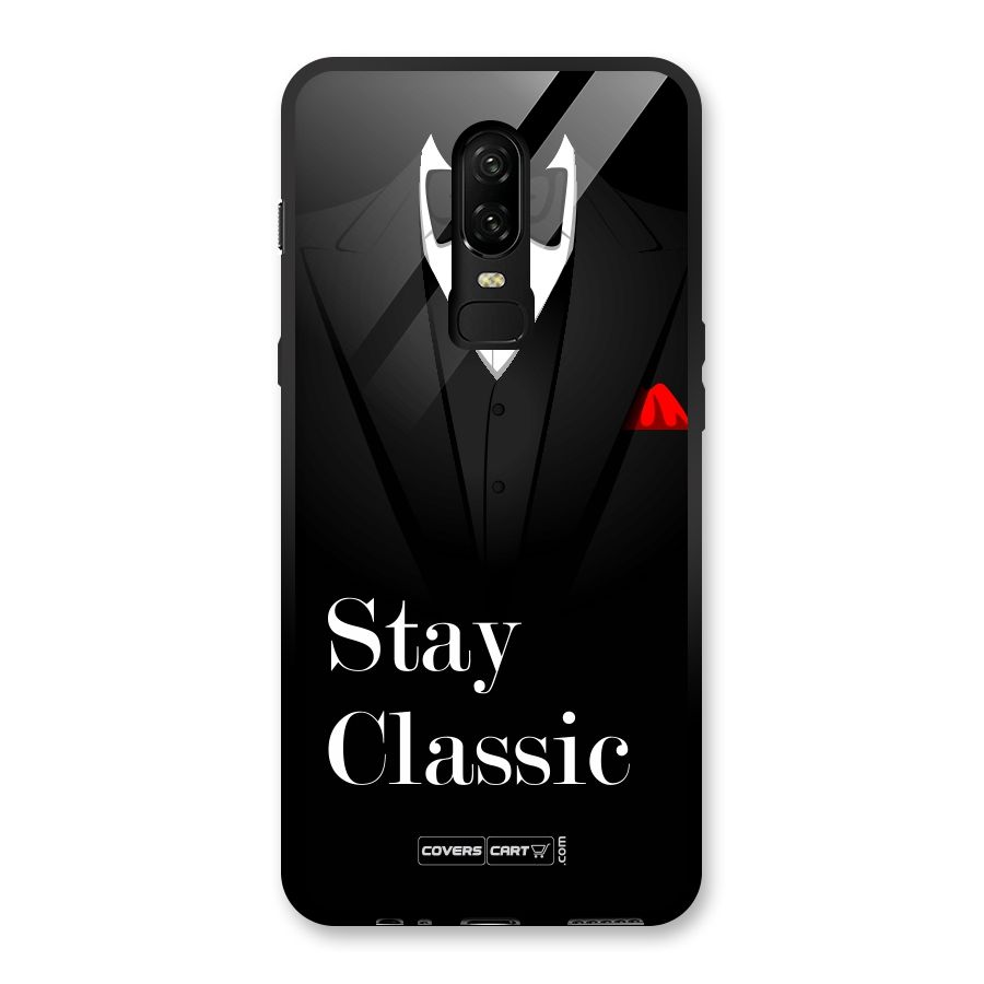 Stay Classic Glass Back Case for OnePlus 6