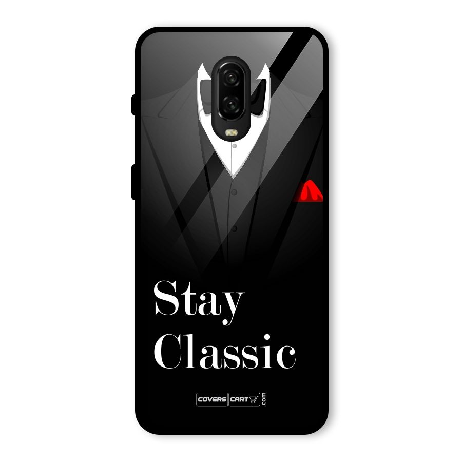 Stay Classic Glass Back Case for OnePlus 6T