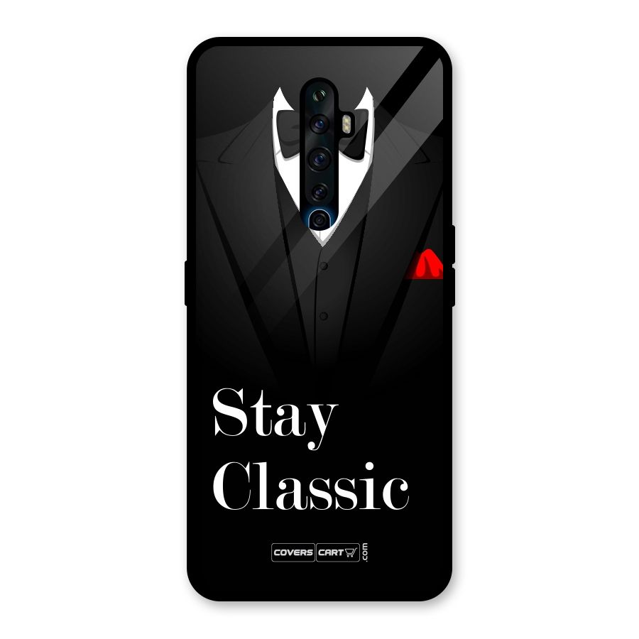 Stay Classic Glass Back Case for Oppo Reno2 F