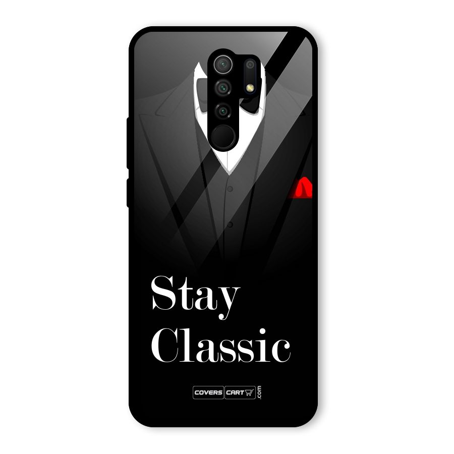 Stay Classic Glass Back Case for Redmi 9 Prime