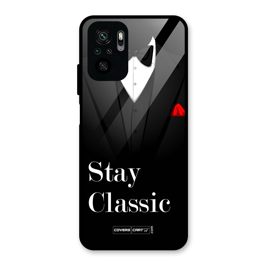 Stay Classic Glass Back Case for Redmi Note 10S