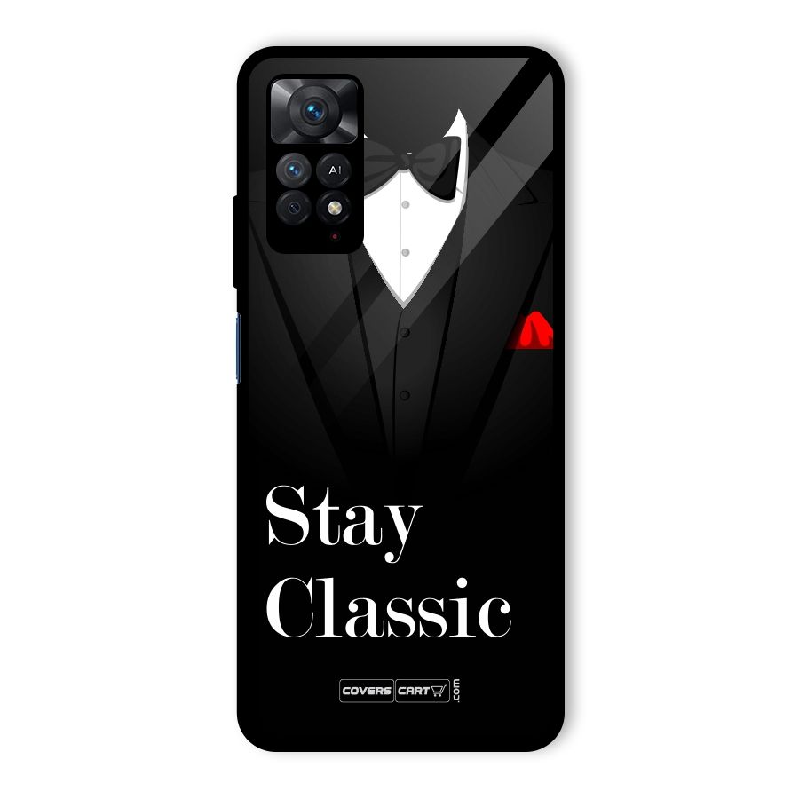 Stay Classic Glass Back Case for Redmi Note 11 Pro
