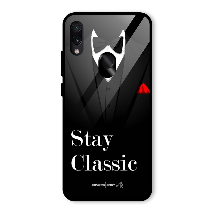 Stay Classic Glass Back Case for Redmi Note 7 Pro