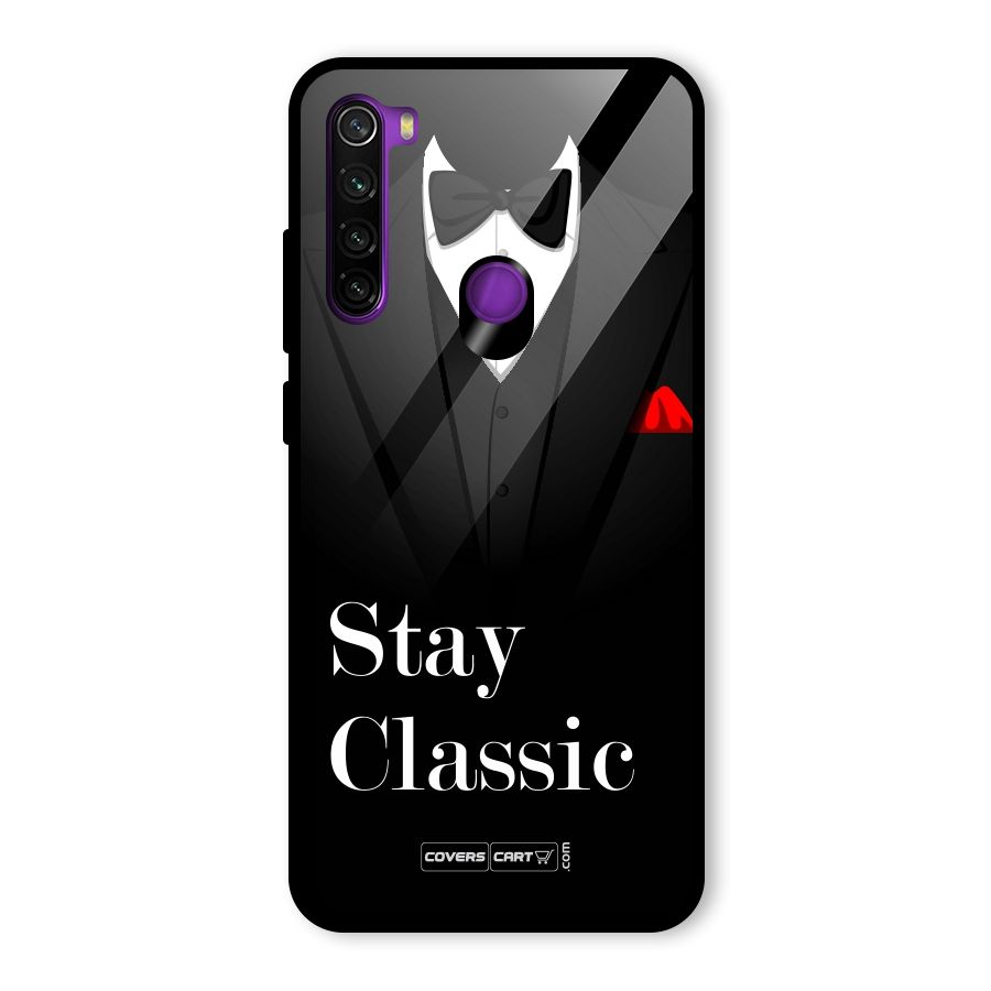 Stay Classic Glass Back Case for Redmi Note 8
