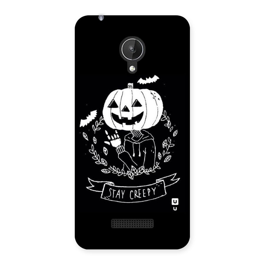 Stay Creepy Back Case for Micromax Canvas Spark Q380