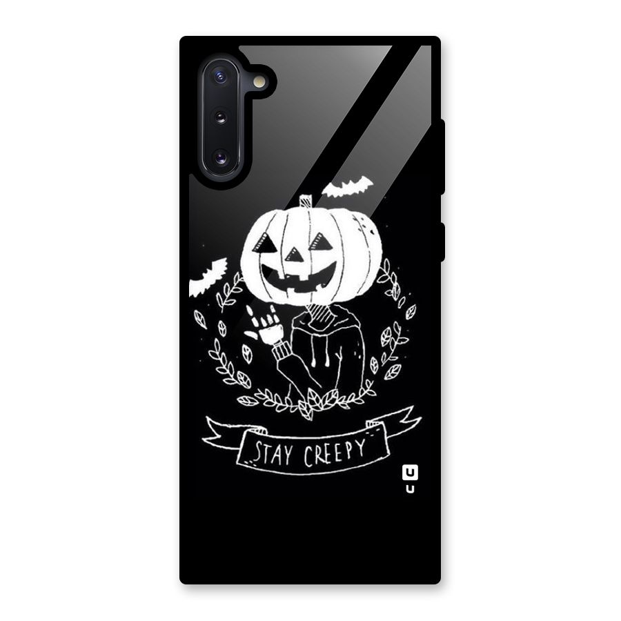 Stay Creepy Glass Back Case for Galaxy Note 10
