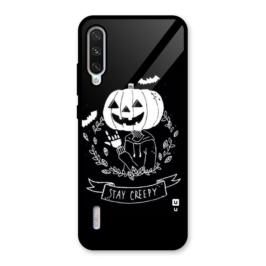 Stay Creepy Glass Back Case for Mi A3