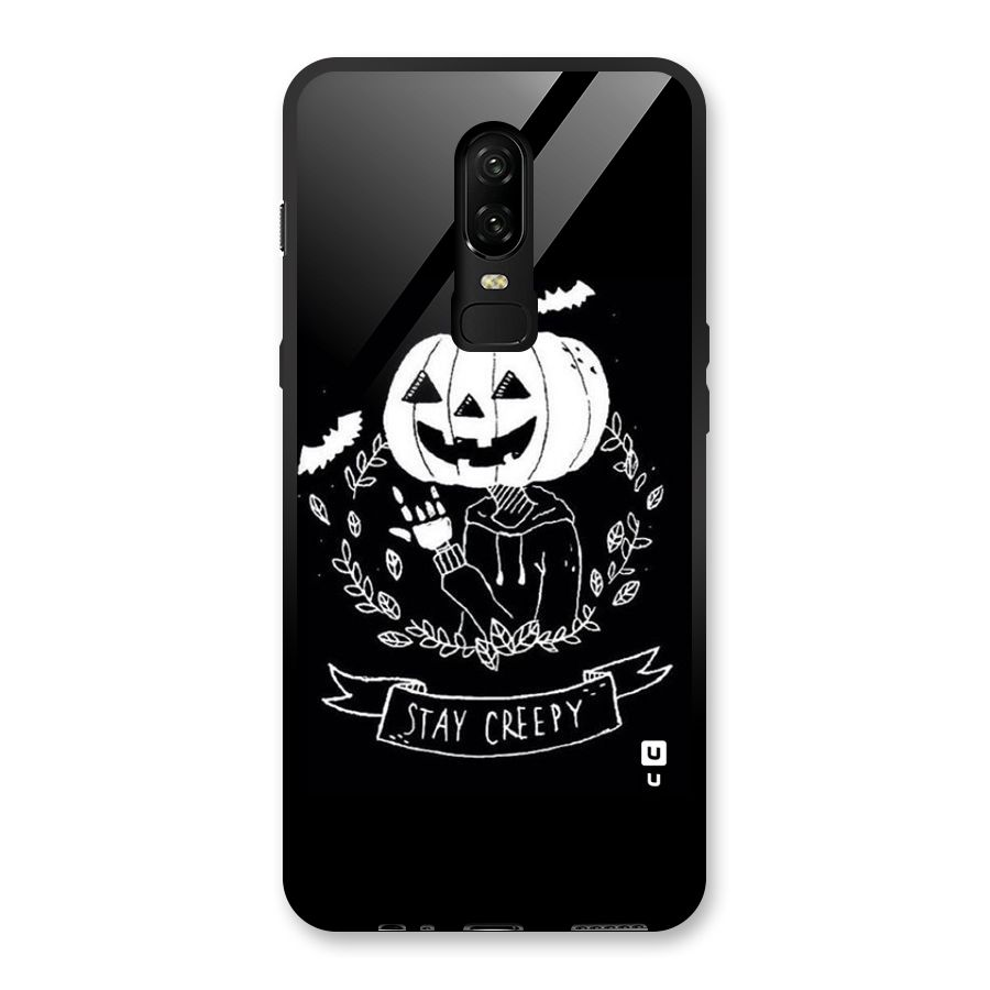 Stay Creepy Glass Back Case for OnePlus 6