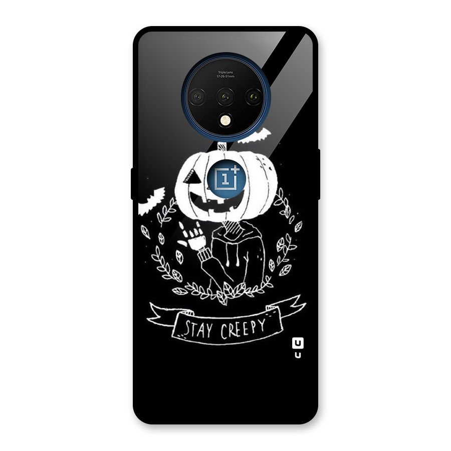 Stay Creepy Glass Back Case for OnePlus 7T