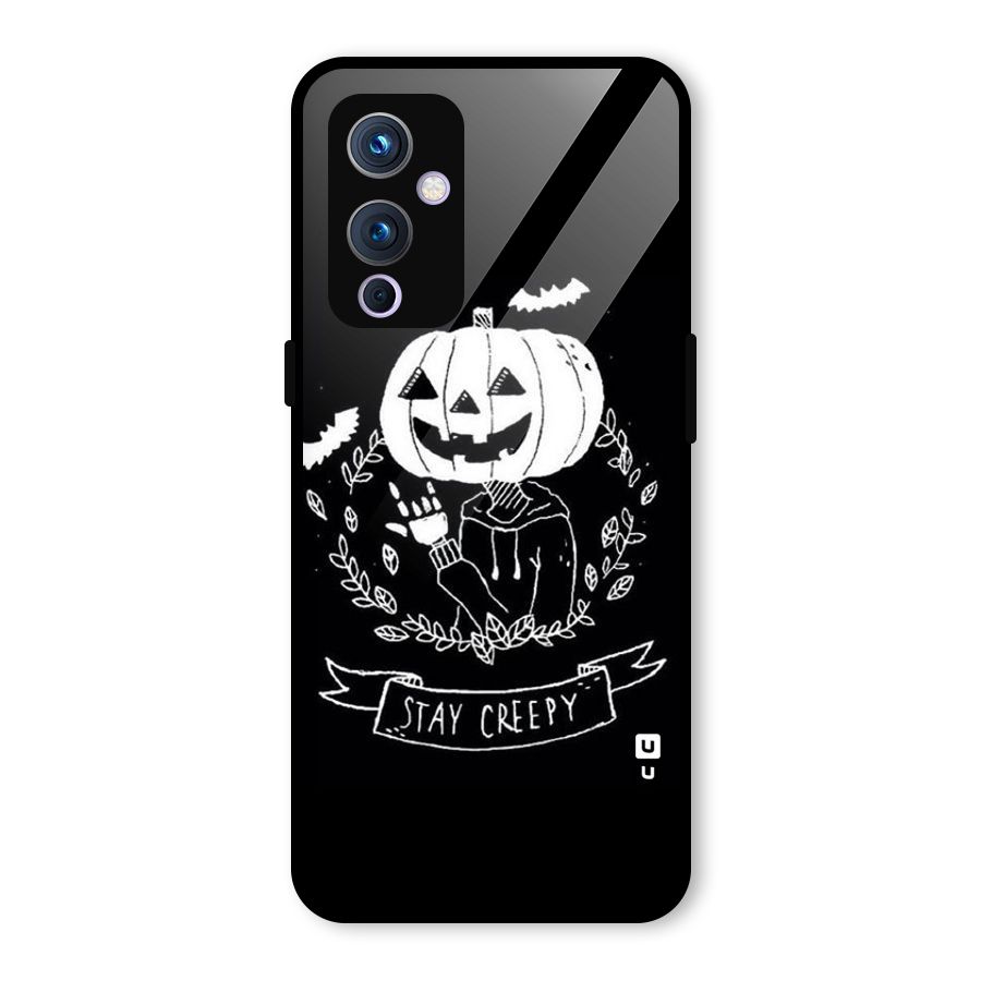 Stay Creepy Glass Back Case for OnePlus 9