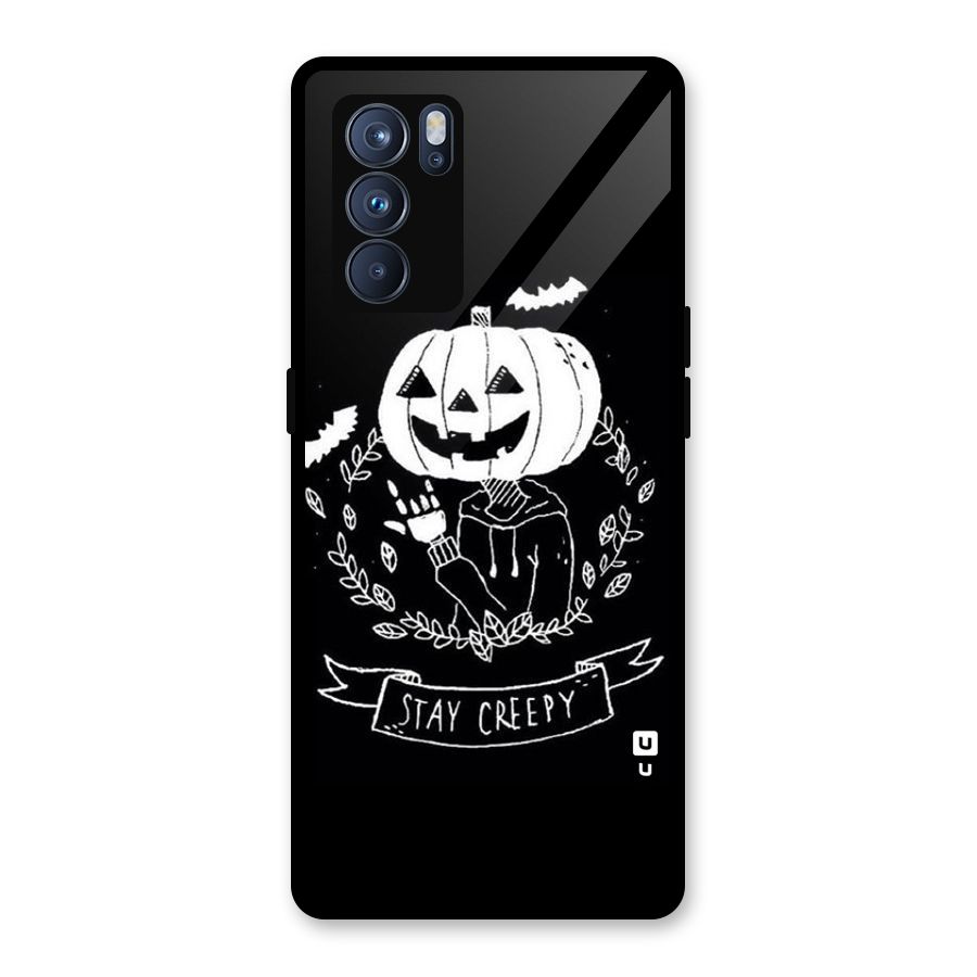 Stay Creepy Glass Back Case for Oppo Reno6 Pro 5G