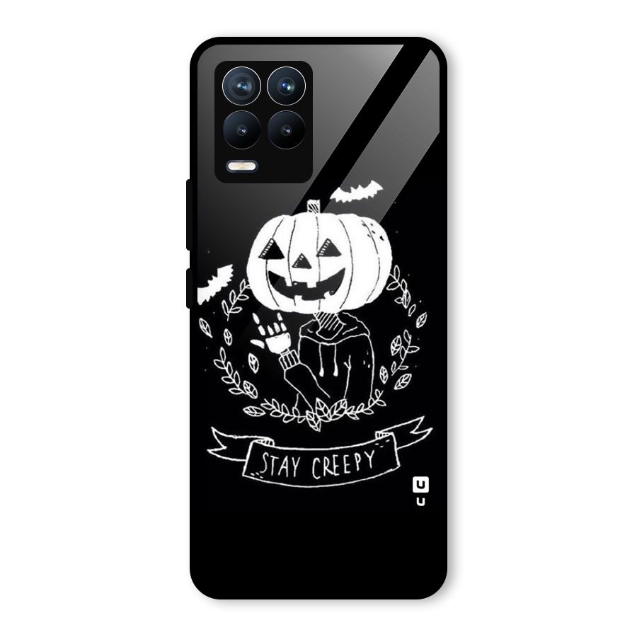 Stay Creepy Glass Back Case for Realme 8