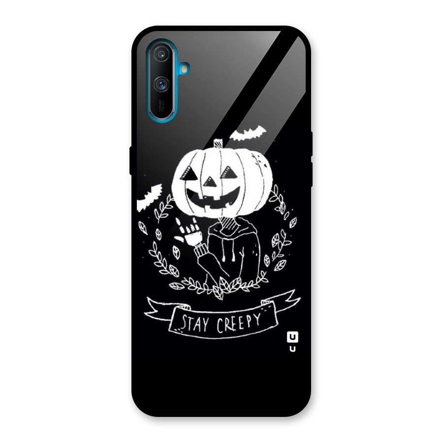 Stay Creepy Glass Back Case for Realme C3