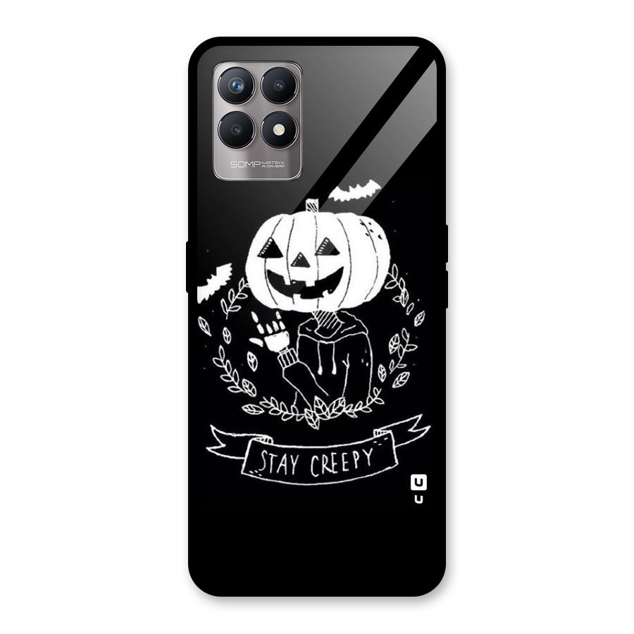 Stay Creepy Glass Back Case for Realme Narzo 50