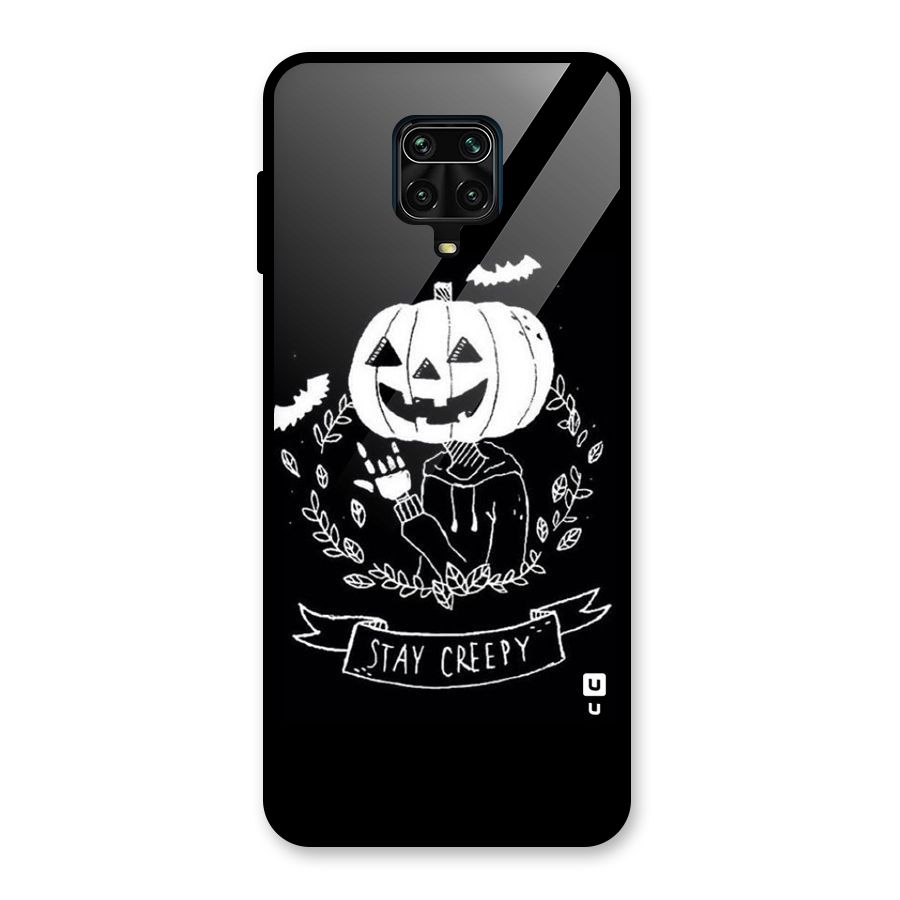 Stay Creepy Glass Back Case for Redmi Note 10 Lite