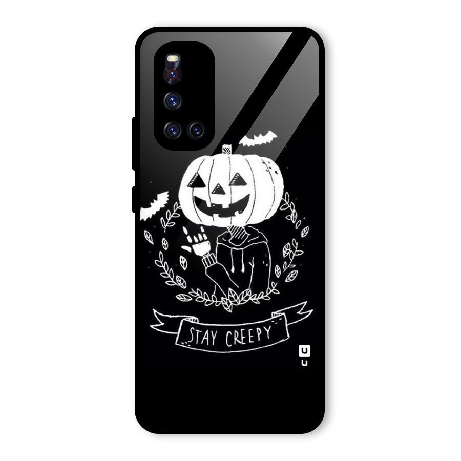 Stay Creepy Glass Back Case for Vivo V19