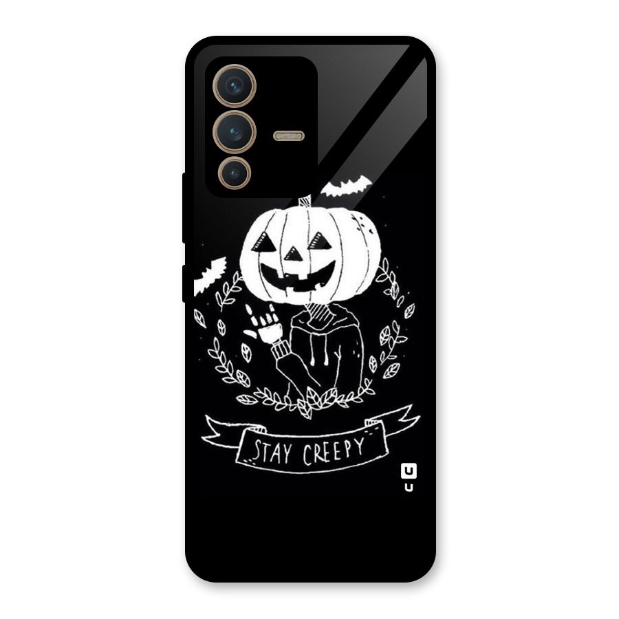 Stay Creepy Glass Back Case for Vivo V23 5G