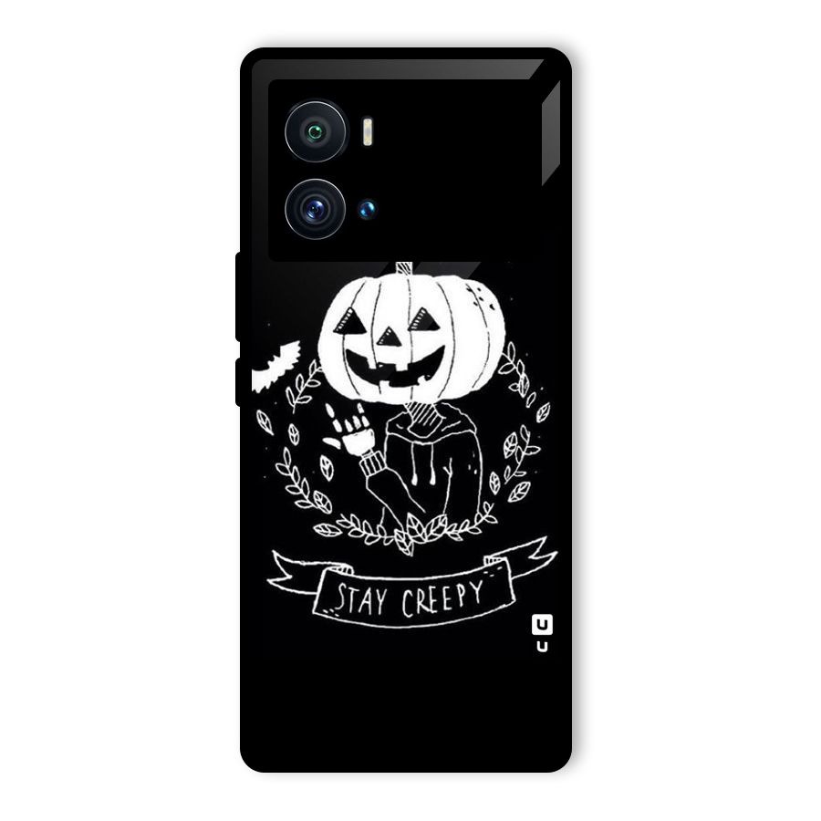 Stay Creepy Glass Back Case for Vivo iQOO 9 Pro