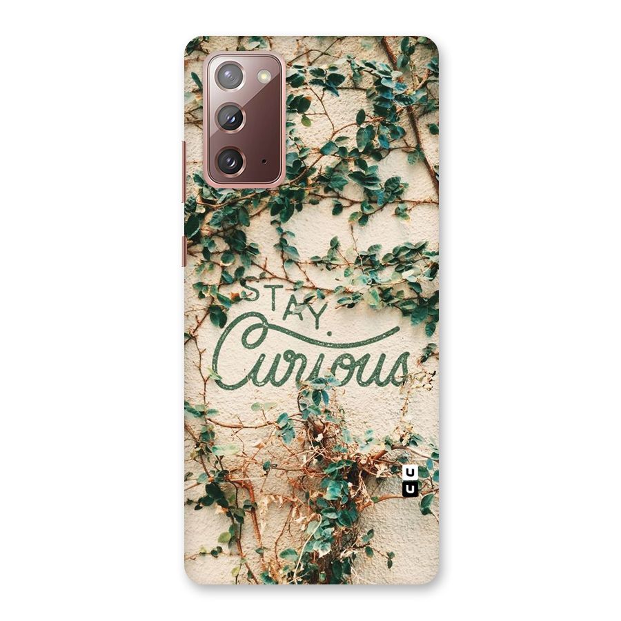 Stay Curious Back Case for Galaxy Note 20