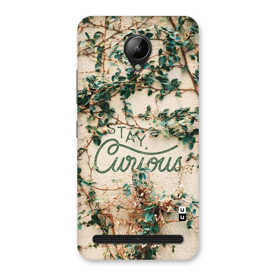 Stay Curious Back Case for Lenovo C2