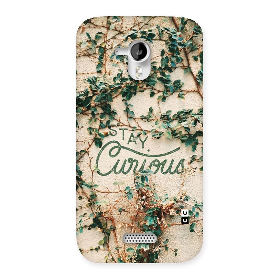 Stay Curious Back Case for Micromax Canvas HD A116
