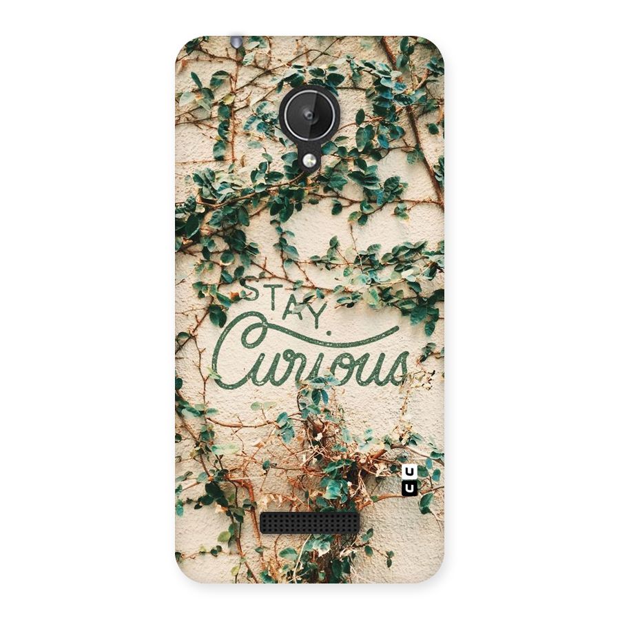 Stay Curious Back Case for Micromax Canvas Spark Q380