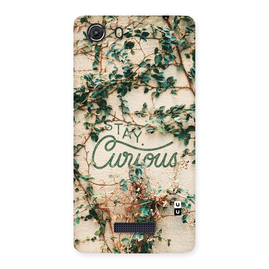 Stay Curious Back Case for Micromax Unite 3
