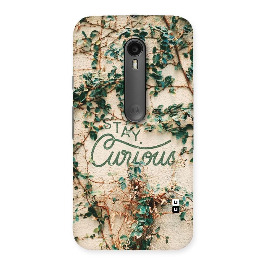 Stay Curious Back Case for Moto G3