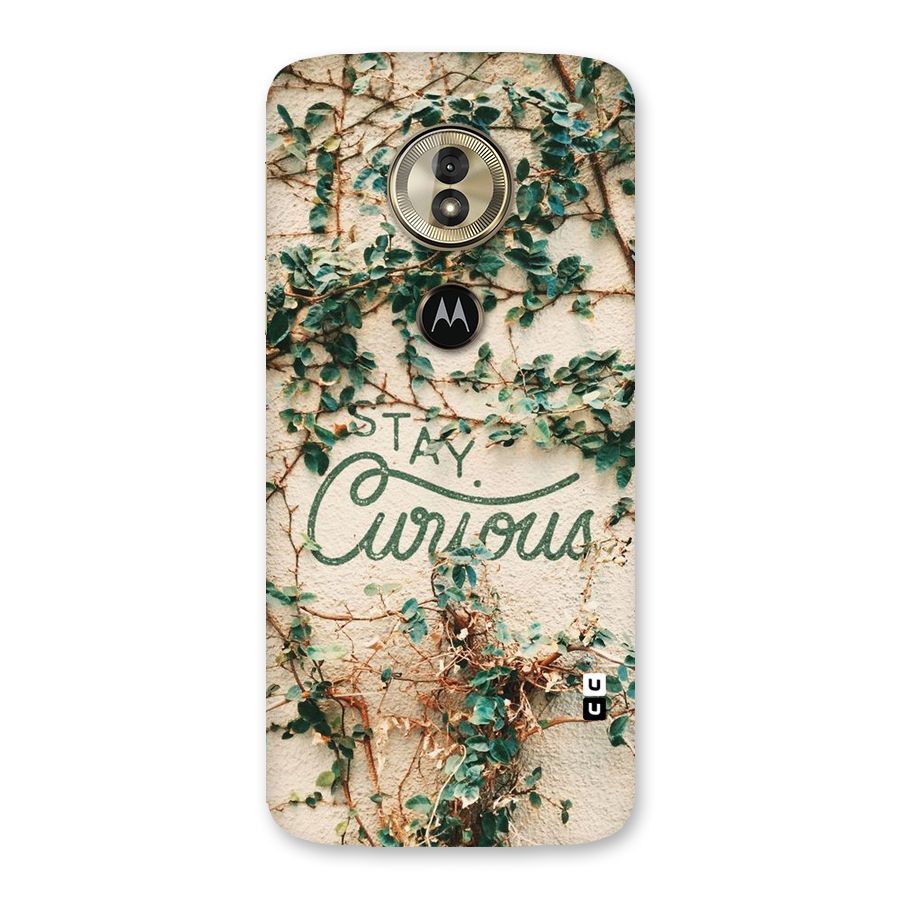 Stay Curious Back Case for Moto G6 Play