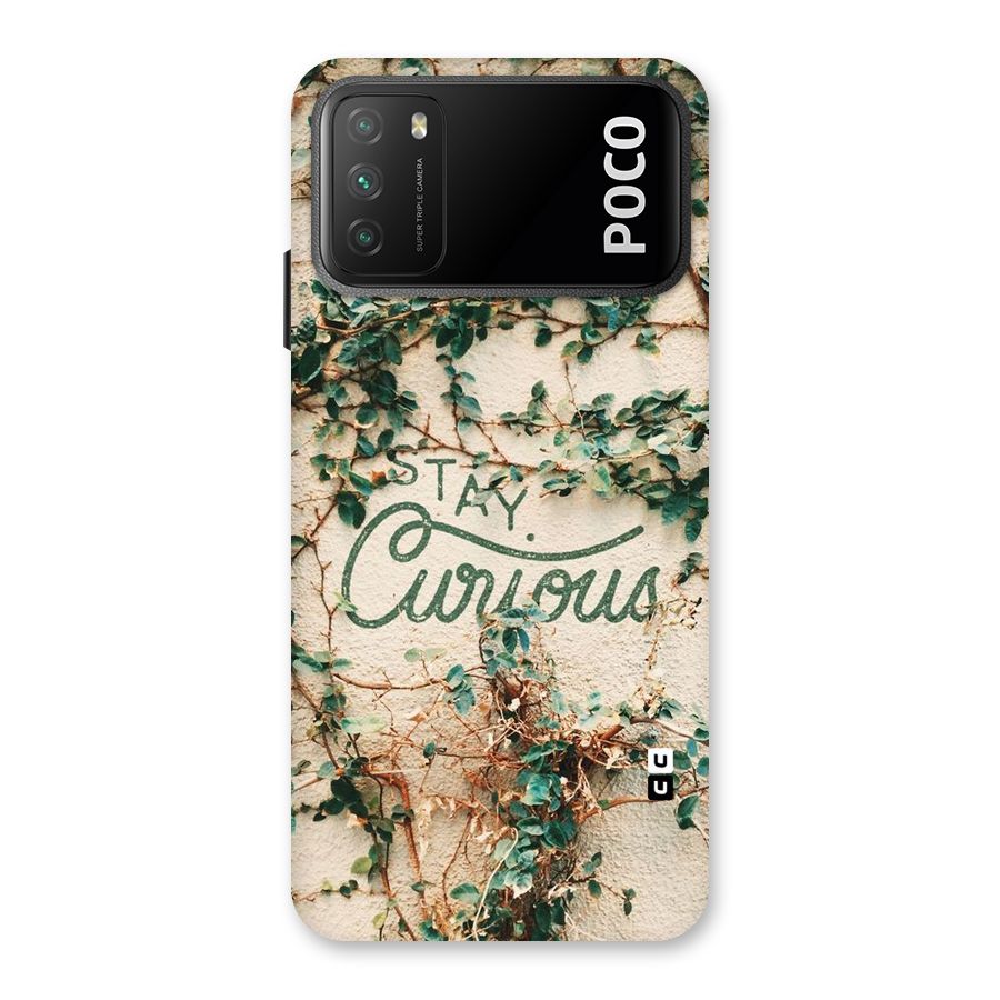Stay Curious Back Case for Poco M3