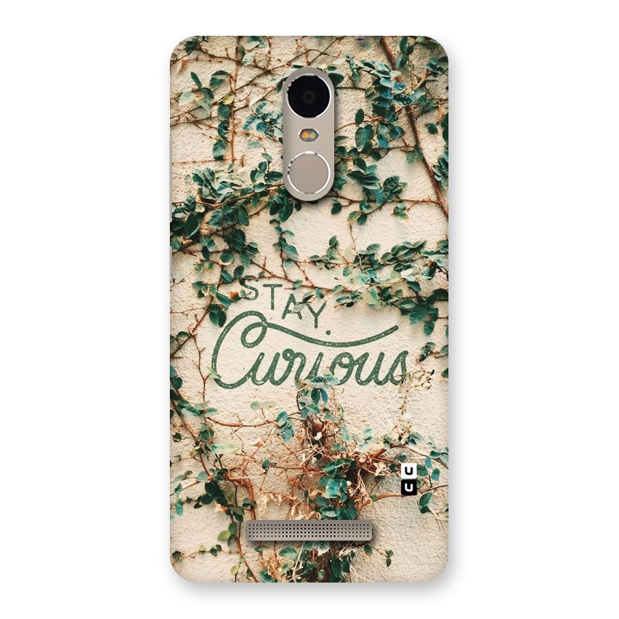Stay Curious Back Case for Xiaomi Redmi Note 3