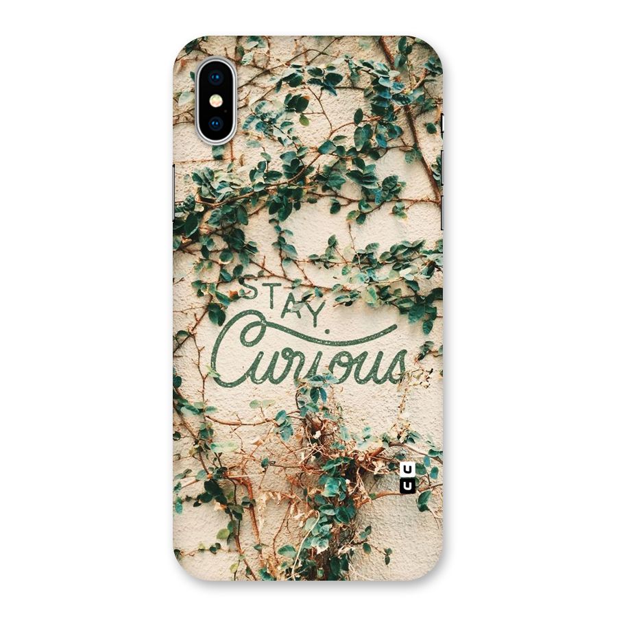 Stay Curious Back Case for iPhone XS