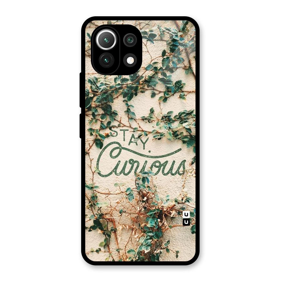 Stay Curious Glass Back Case for Mi 11 Lite NE 5G